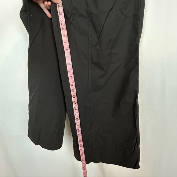 NEW Everlane Crop Black Wide Straight Leg Cargo Pants Cotton Linen Blend Size 6 - Picture 12 of 16